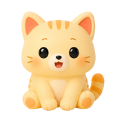 可爱橘色小猫